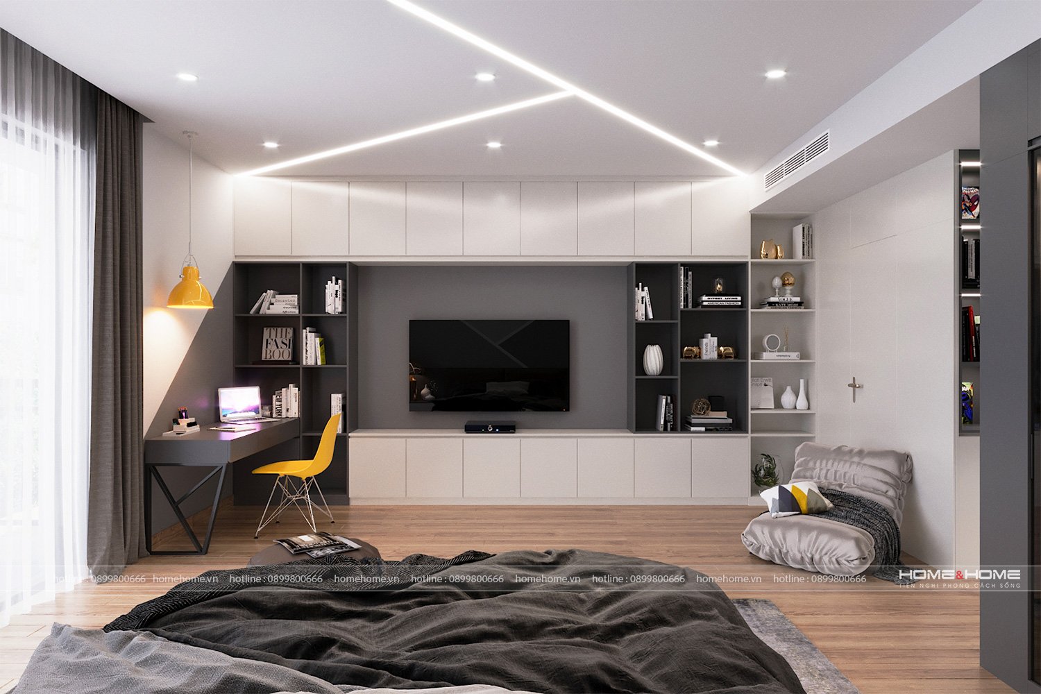 Lựa chọn kệ tivi phong cách hiện đại cho phòng khách - Home&Home