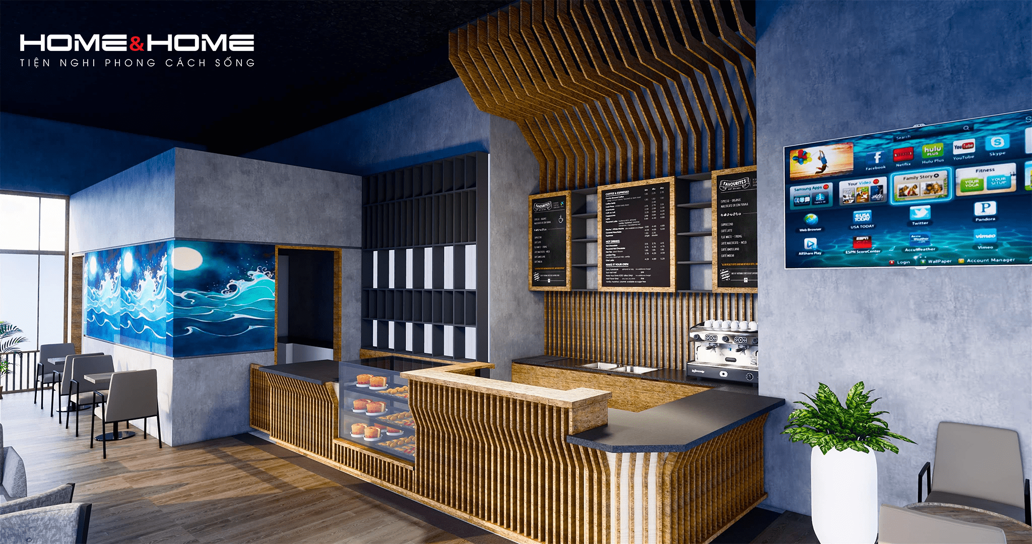 Bạn đang tìm kiếm một nơi làm việc hoặc nghỉ ngơi đúng với ý tưởng của mình? Hãy đến với quán cà phê Hong Kong Bar Coffee, nơi có nội thất được thi công rất chuyên nghiệp và độc đáo. Hình ảnh sẽ khiến bạn phải ấn tượng với không gian này ngay từ cái nhìn đầu tiên.