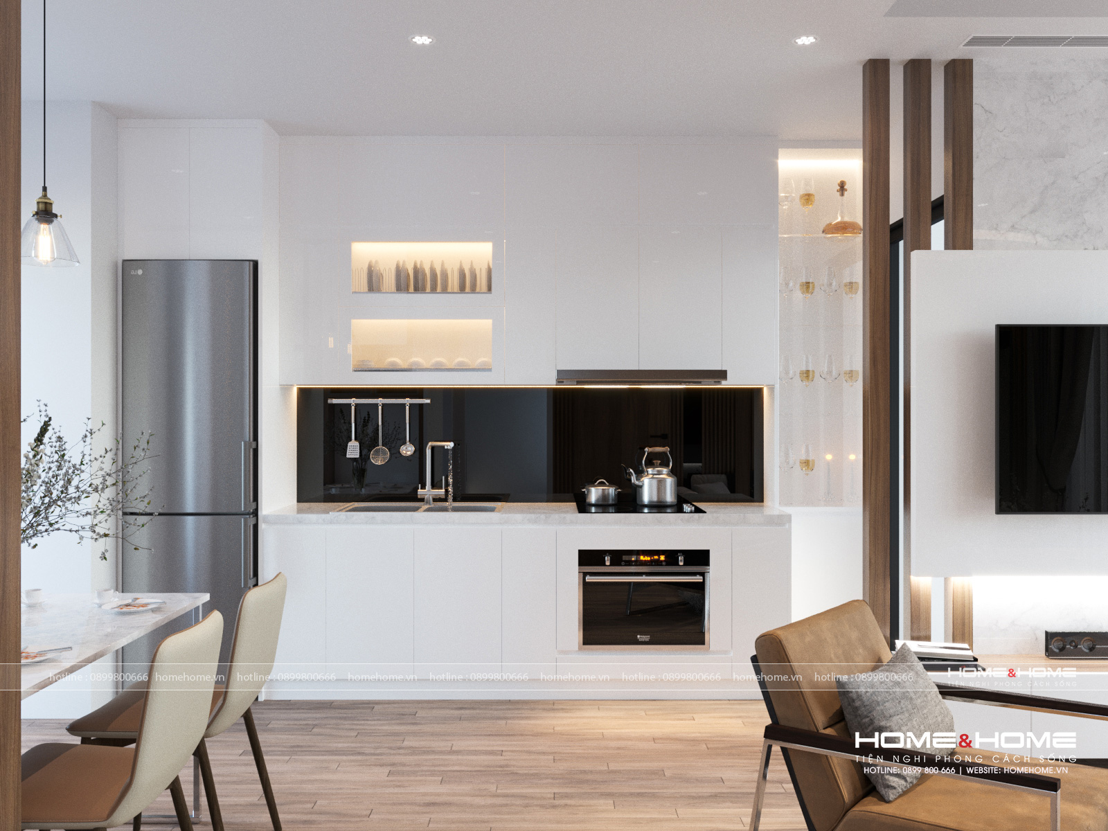 Tạo ra một không gian sống tiện nghi và thư giãn tuyệt đối với Thiết kế nội thất phòng bếp tinh tế. Chỉn chu mọi chi tiết và đảm bảo cảm giác đầy đủ về công năng và thẩm mỹ.